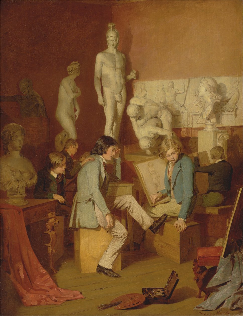 Interior de una academia - Los críticos de William Stewart
