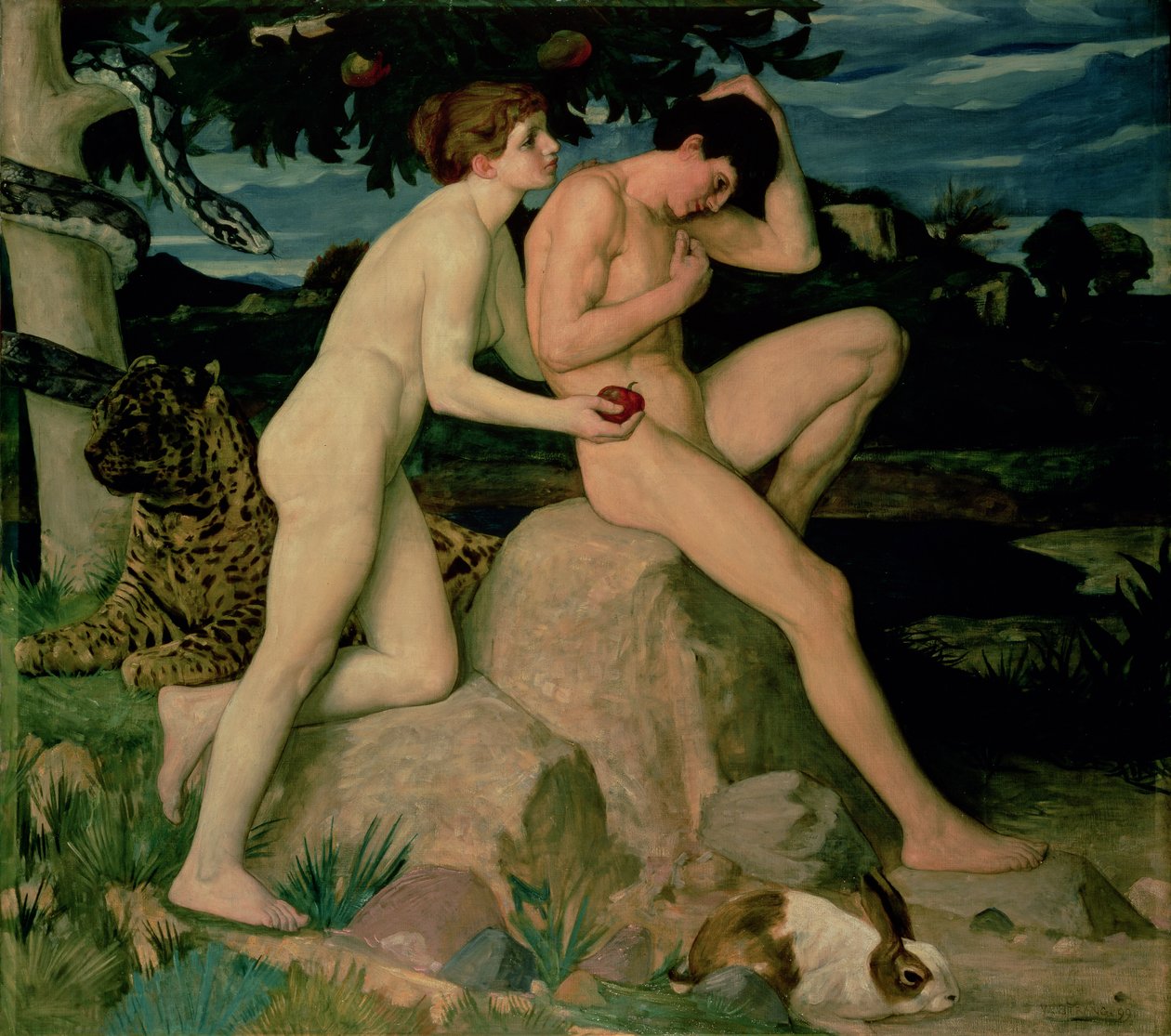 Adán y Eva de William Strang