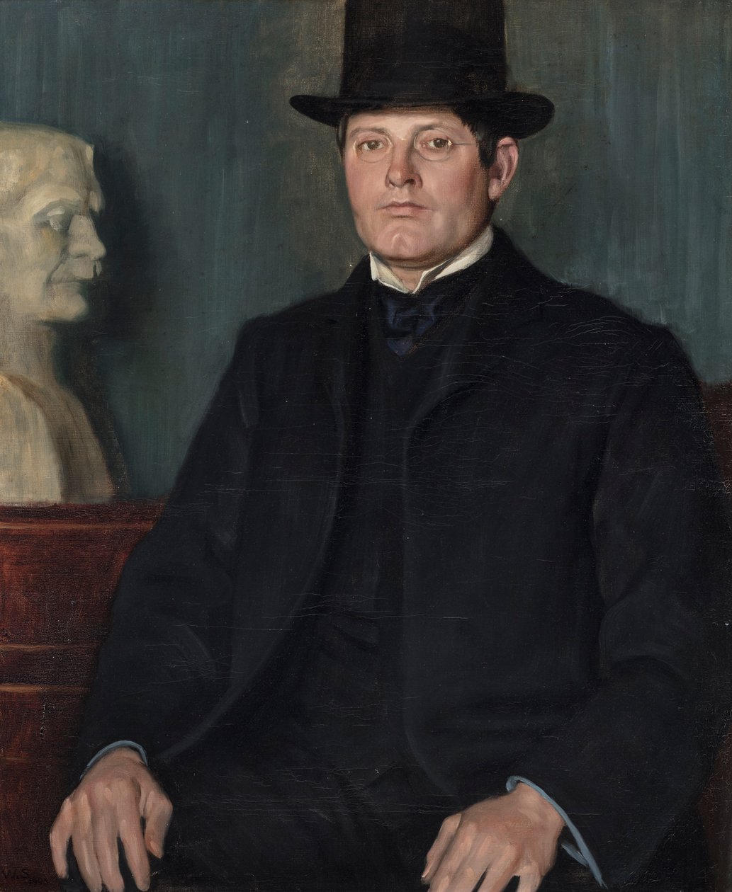 Retrato de Sir George Frampton (1860-1928) 1905 de William Strang