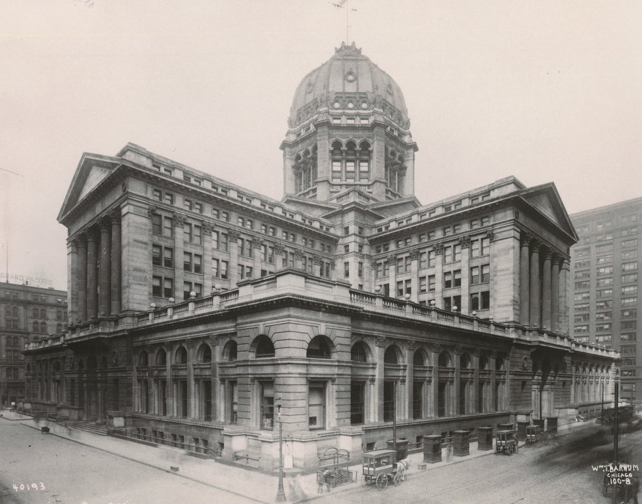 Vista del edificio federal de Chicago, 1906 de William T. Barnum
