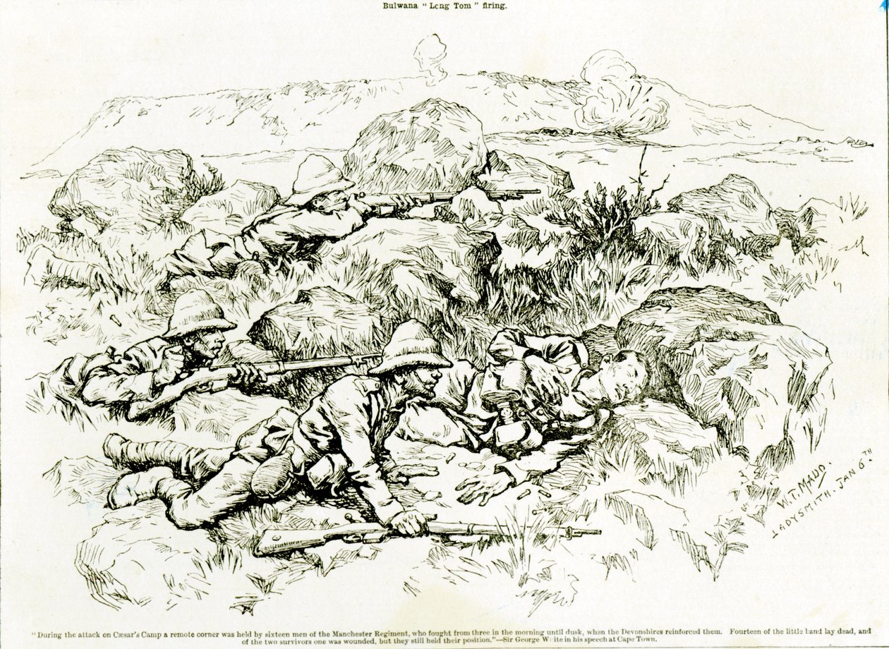 Bulwana Long Tom disparando de William T. Maud