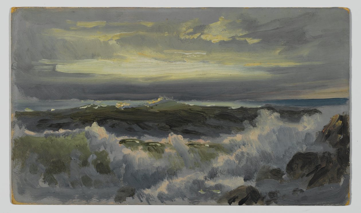 Un oleaje fuerte, después de 1890 de William Trost Richards