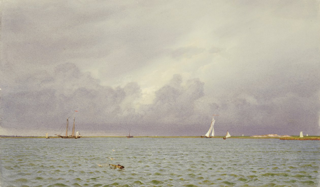 Marina con Yates de William Trost Richards