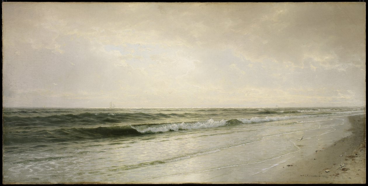 Paisaje marino tranquilo, 1883 de William Trost Richards