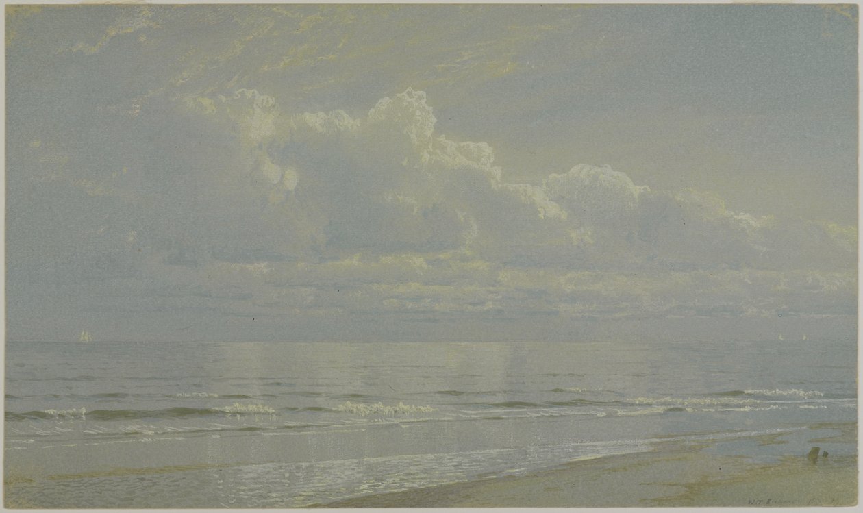 Nubes de tormenta en el mar: La perla, 1871 de William Trost Richards