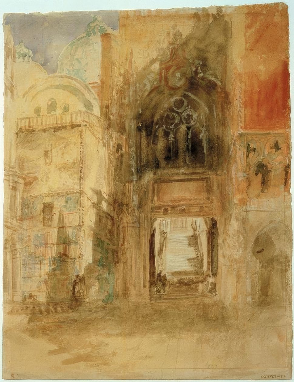 La Porta della Carta, Palacio Ducal de Joseph Mallord William Turner