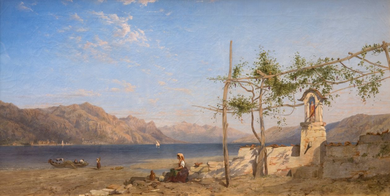 Parra en el Lago de Lugano de William Wilthieu Fenn