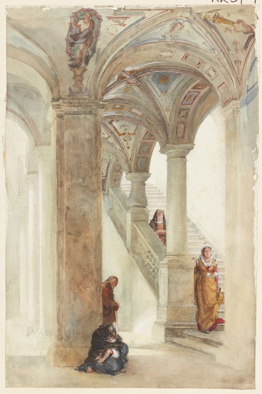 La escalera de un palacio de William Wood Deane