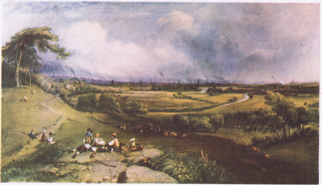 Una vista de Manchester desde Higher Broughton de William Wyld