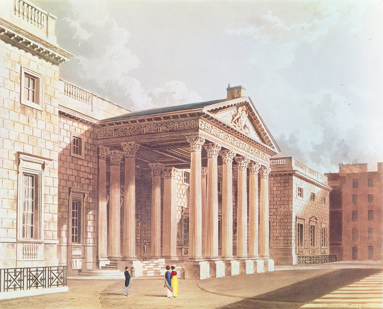 Casa Carlton, grabado por R. Reeve, c.1819 de William after Westall