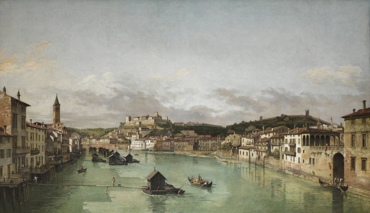 Vista de Verona (después de Bernardo Bellotto) c.1760-70 de William Marlow