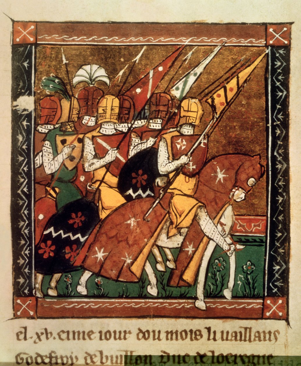 Fr 9084 f.20v: Partida para la Primera Cruzada de William of Tyre