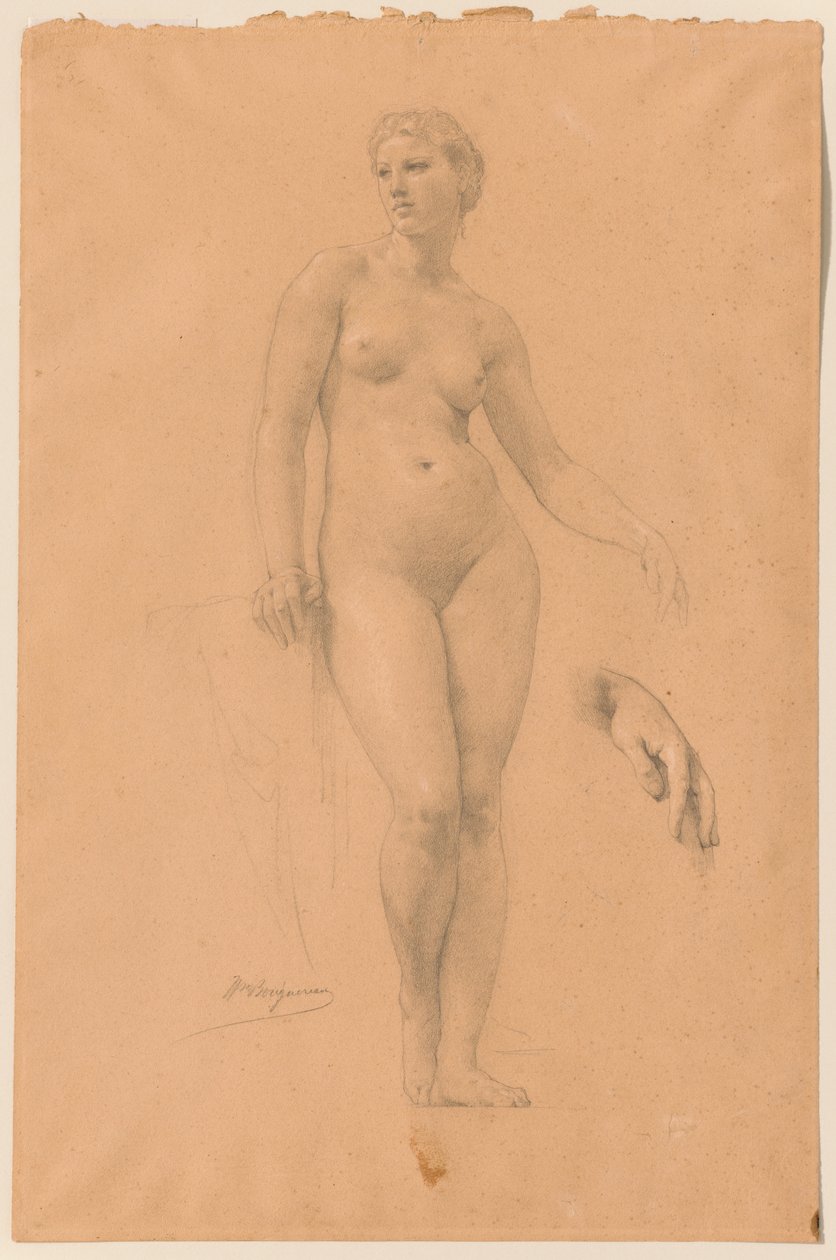 Studie der Venus für „Apollo und die Musen auf dem Olymp“ de William-Adolphe Bouguereau