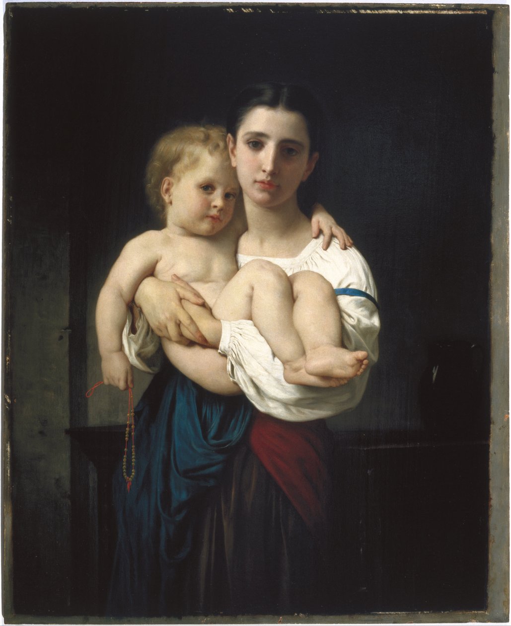 La hermana mayor, reducción de William-Adolphe Bouguereau