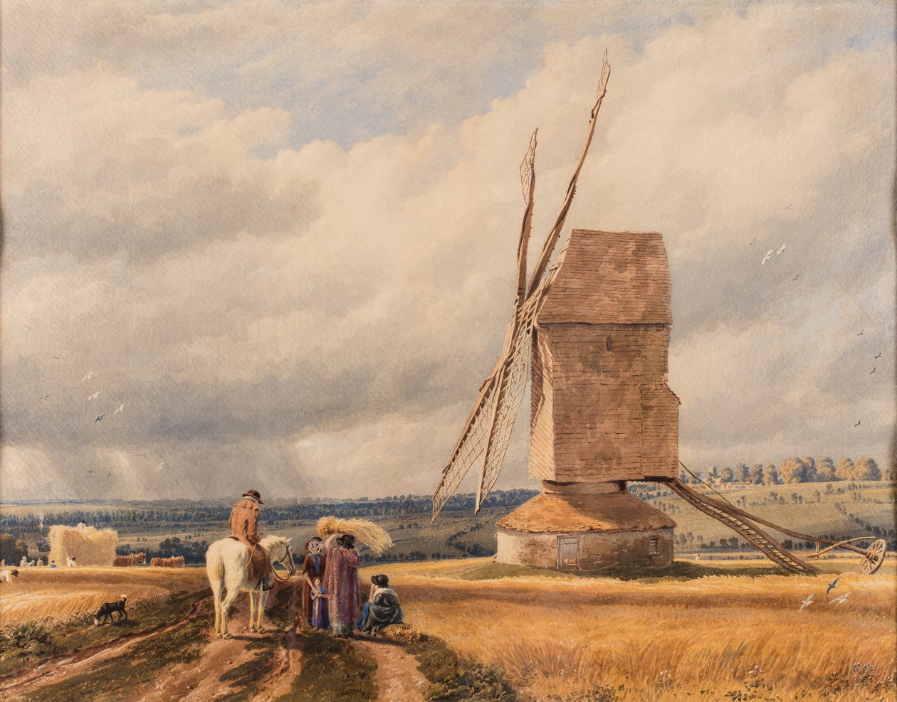 The Old Mill, fecha desconocida (acuarela sobre papel) de William (1789 1862) Turner