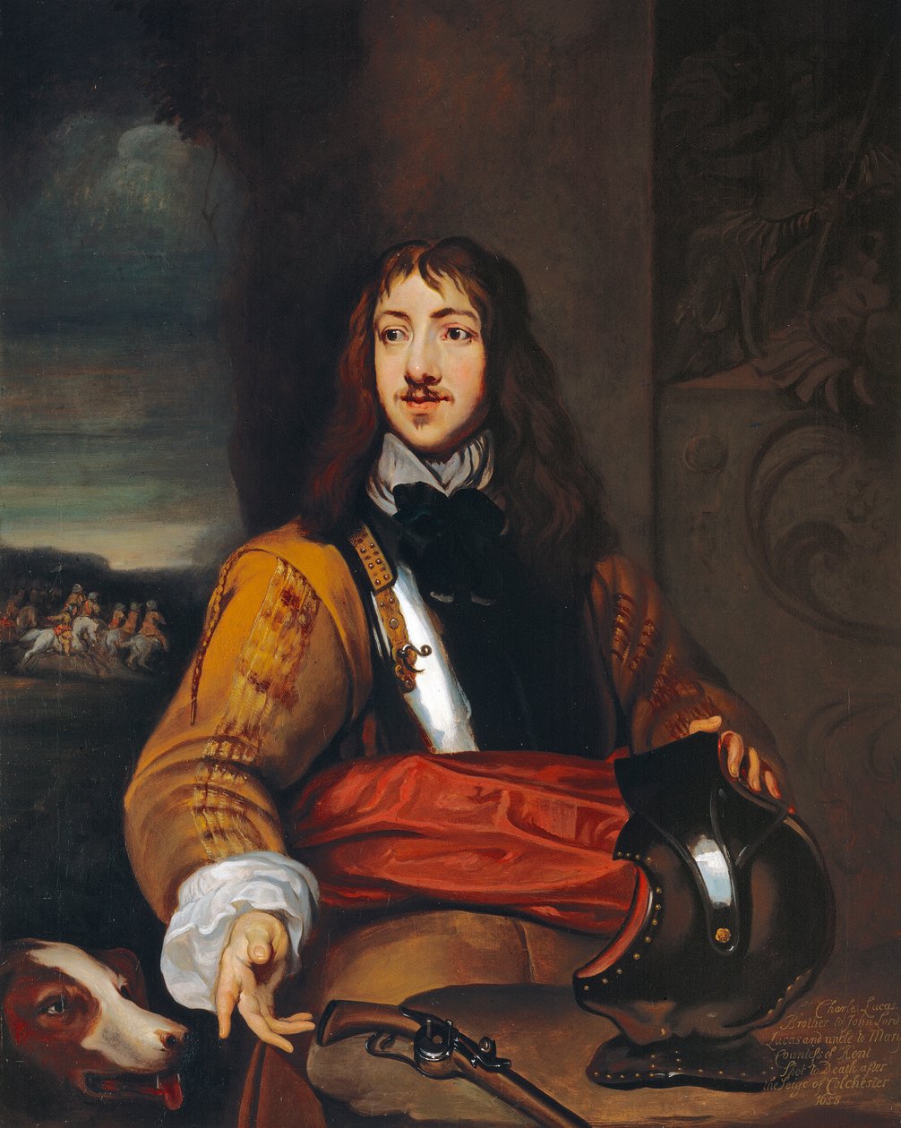 Coronel Richard Neville o Sir Charles Lucas (1615-76) c. 1643 (óleo sobre lienzo) de William (after) Dobson