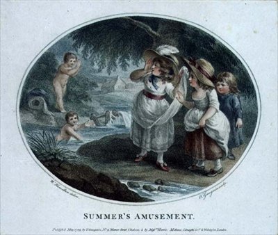 Diversión de Verano, grabado y pub. por Thomas Gaugain (1748-1812) de William (after) Hamilton