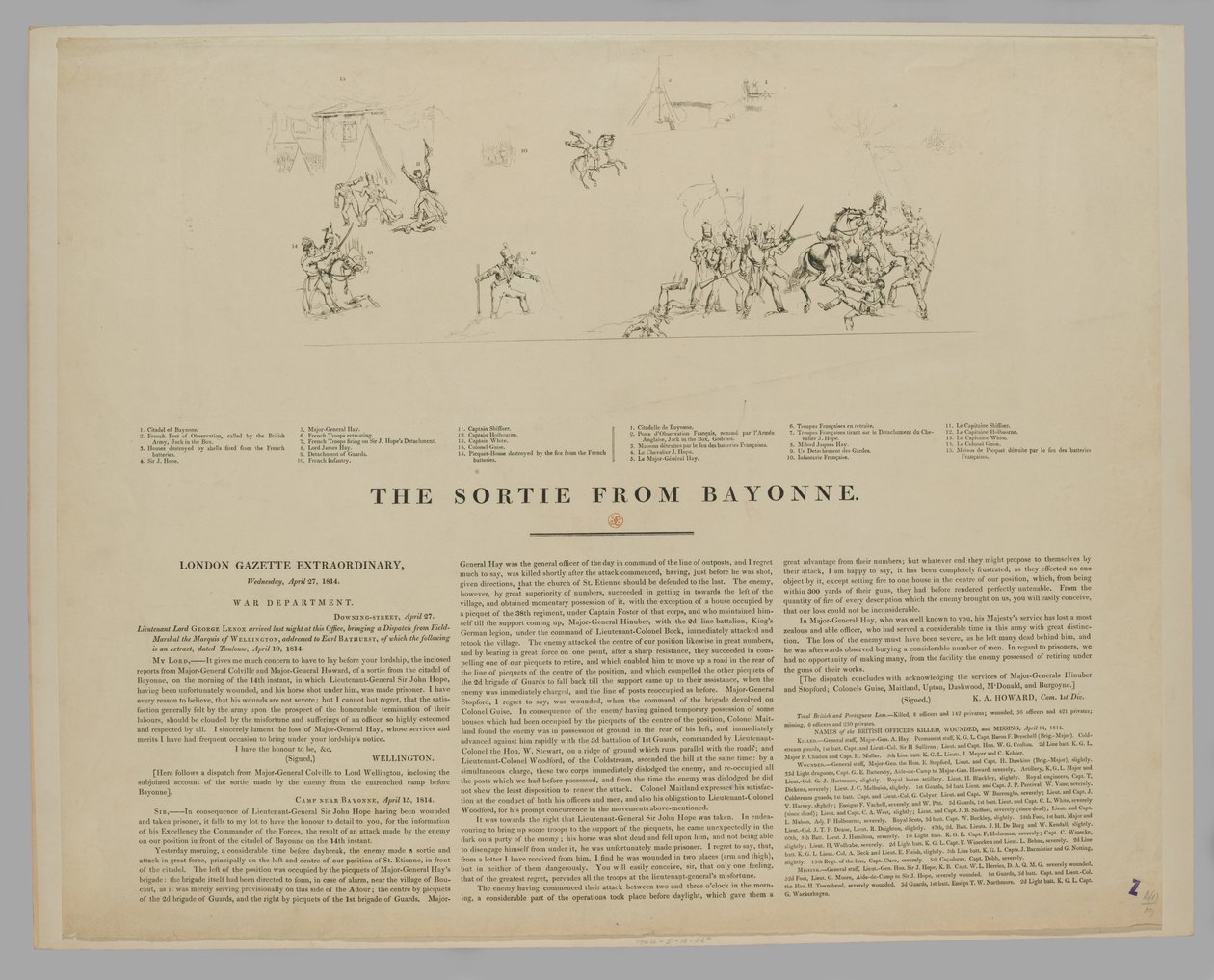 La salida de Bayona de William (after) Heath