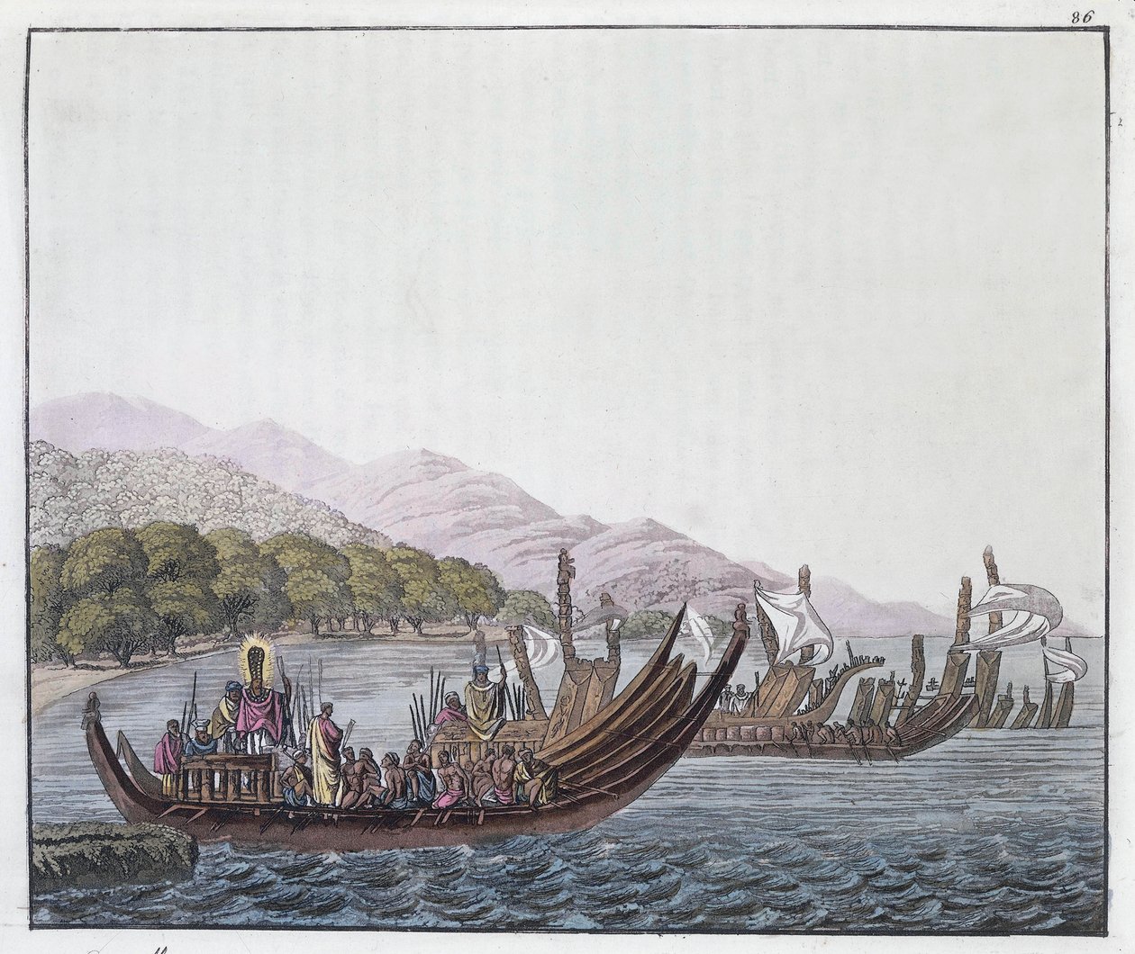 Grabado de P. Fumagalli, tomado de una pintura de William Hodges de William (after) Hodges
