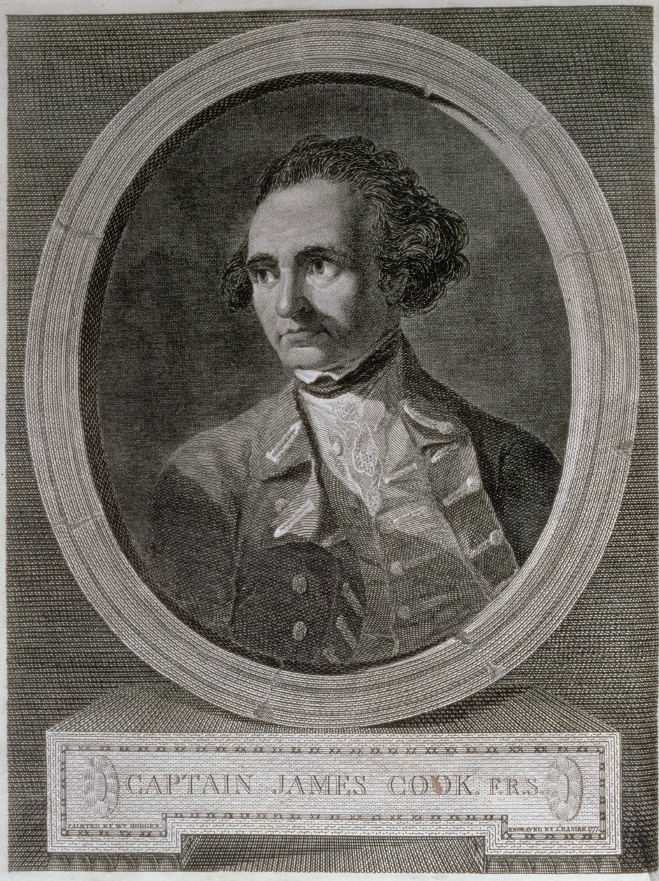 Retrato del Capitán James Cook (1728-79), del frontispicio de 