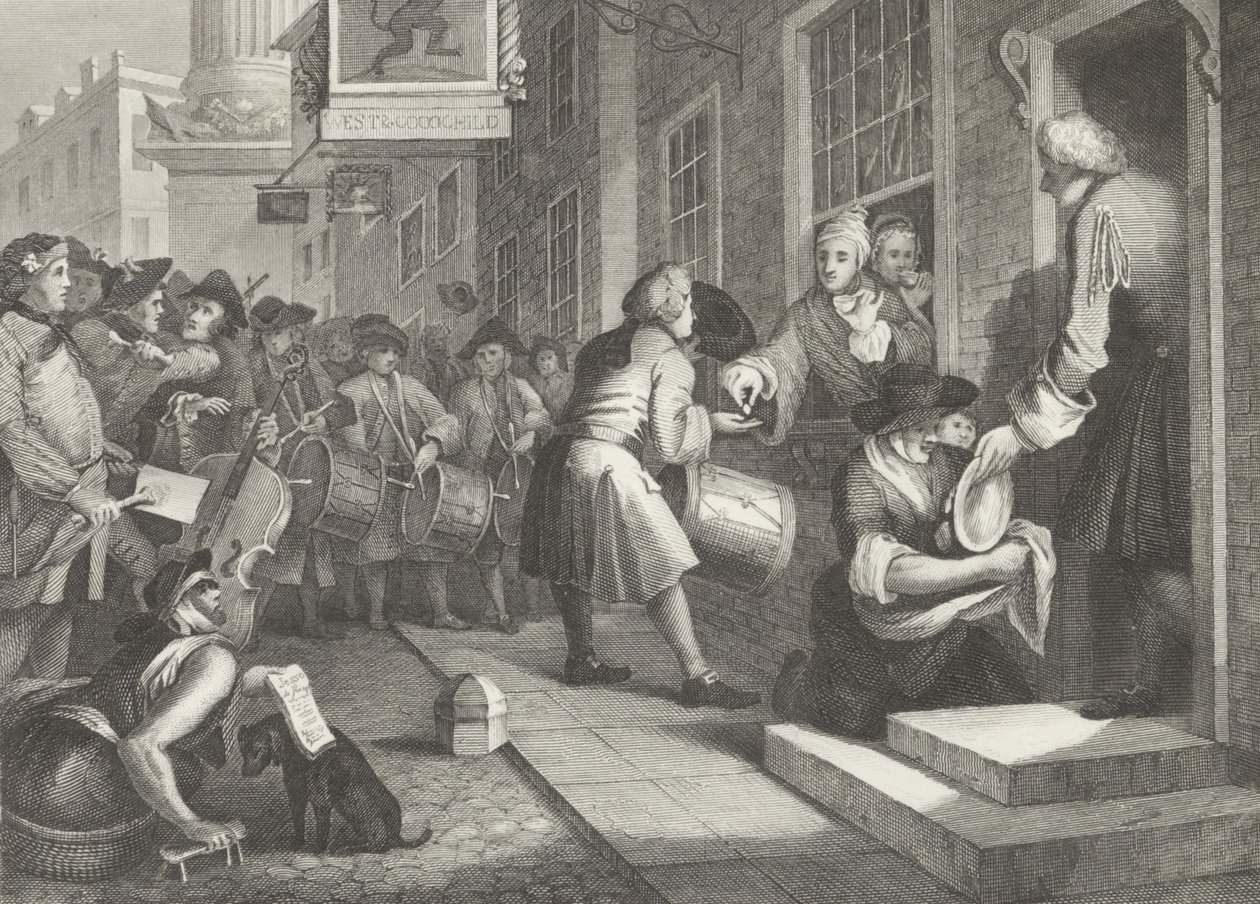 El día de la boda de Goodchild de William (after) Hogarth