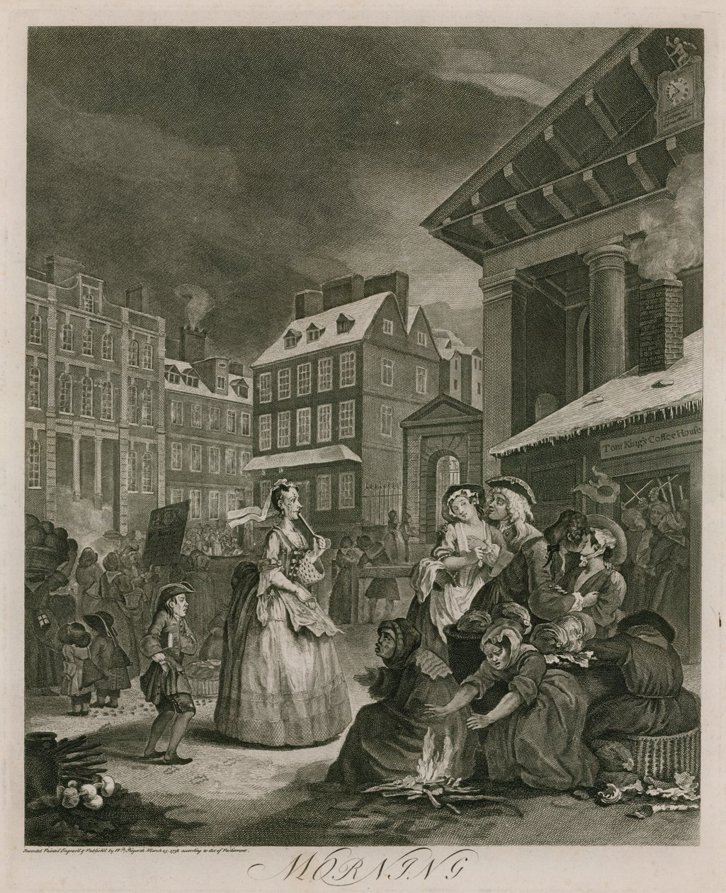 Mañana (grabado) de William (after) Hogarth