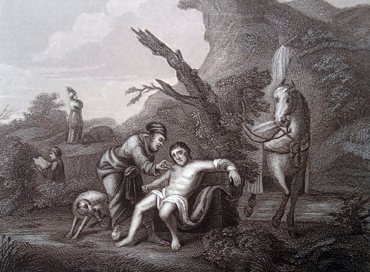 El buen samaritano de William (after) Hogarth