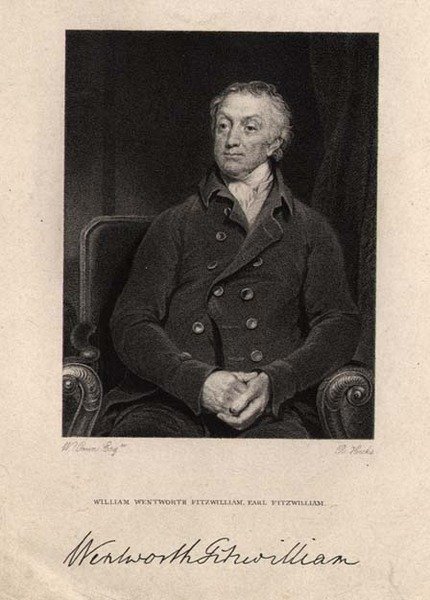 William Wentworth Fitzwilliam, 2º Conde Fitzwilliam (1748-1833), grabado por R. Hicks de William (after) Owen