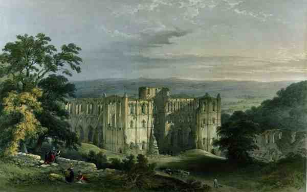 Abadía de Rievaulx en el Valle del Rye, de 