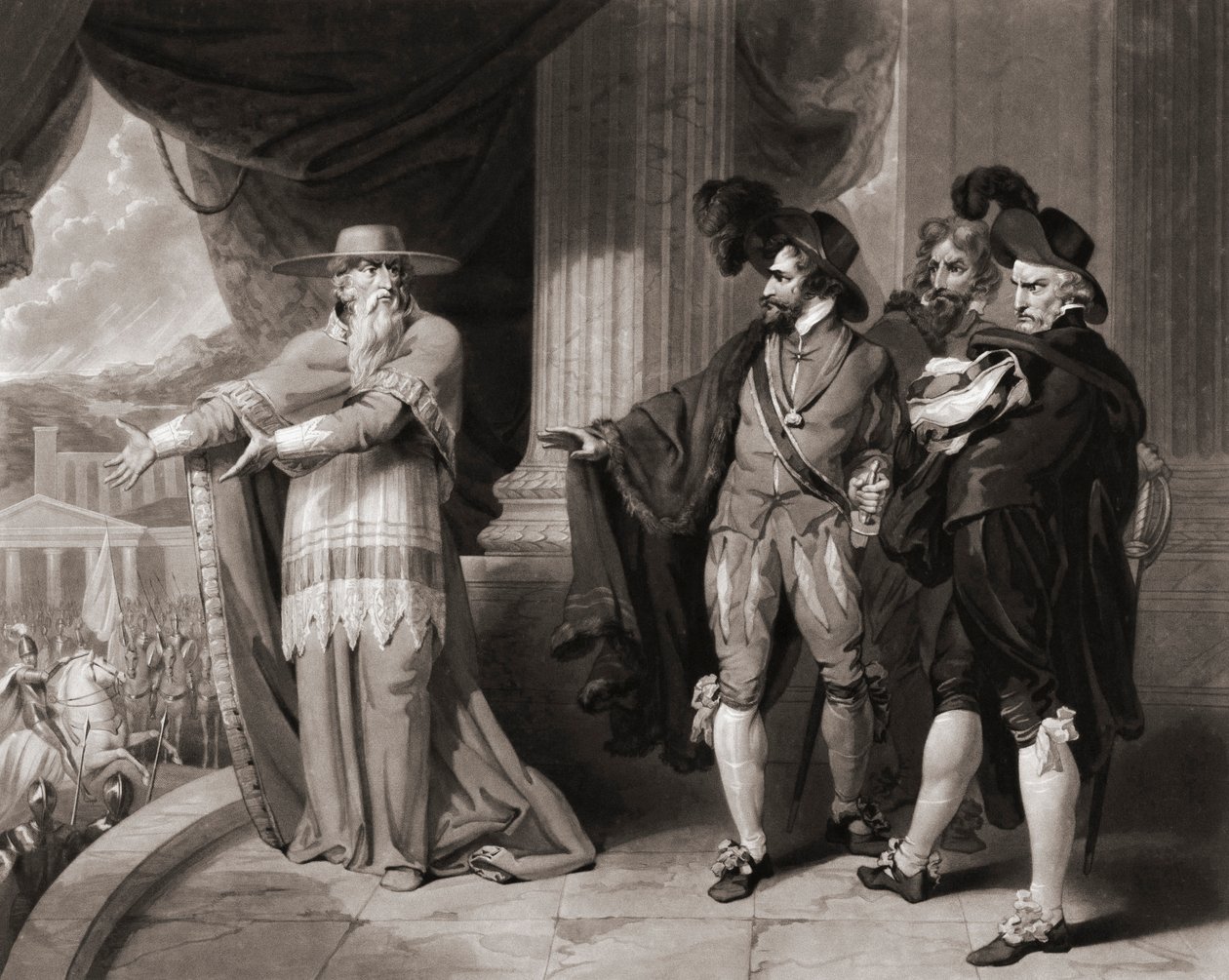 Francisco Jiménez de Cisneros responde a los nobles. (imprimir) de William (after) Ward