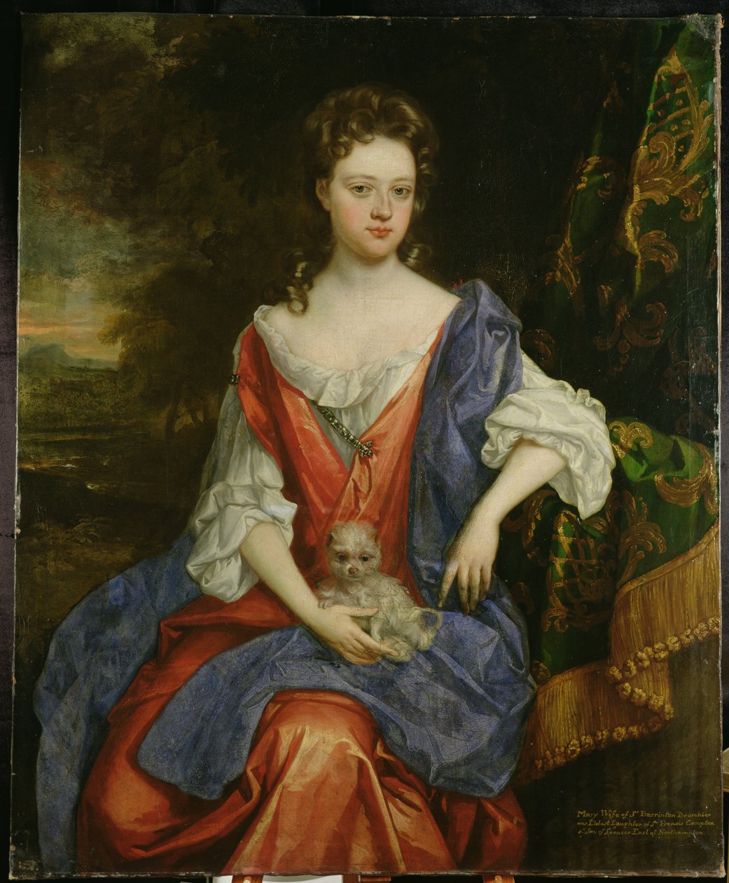 Retrato de Mary, Lady Barrington Bourchier (óleo sobre lienzo) de William (attr. to) Wissing or Wissmig