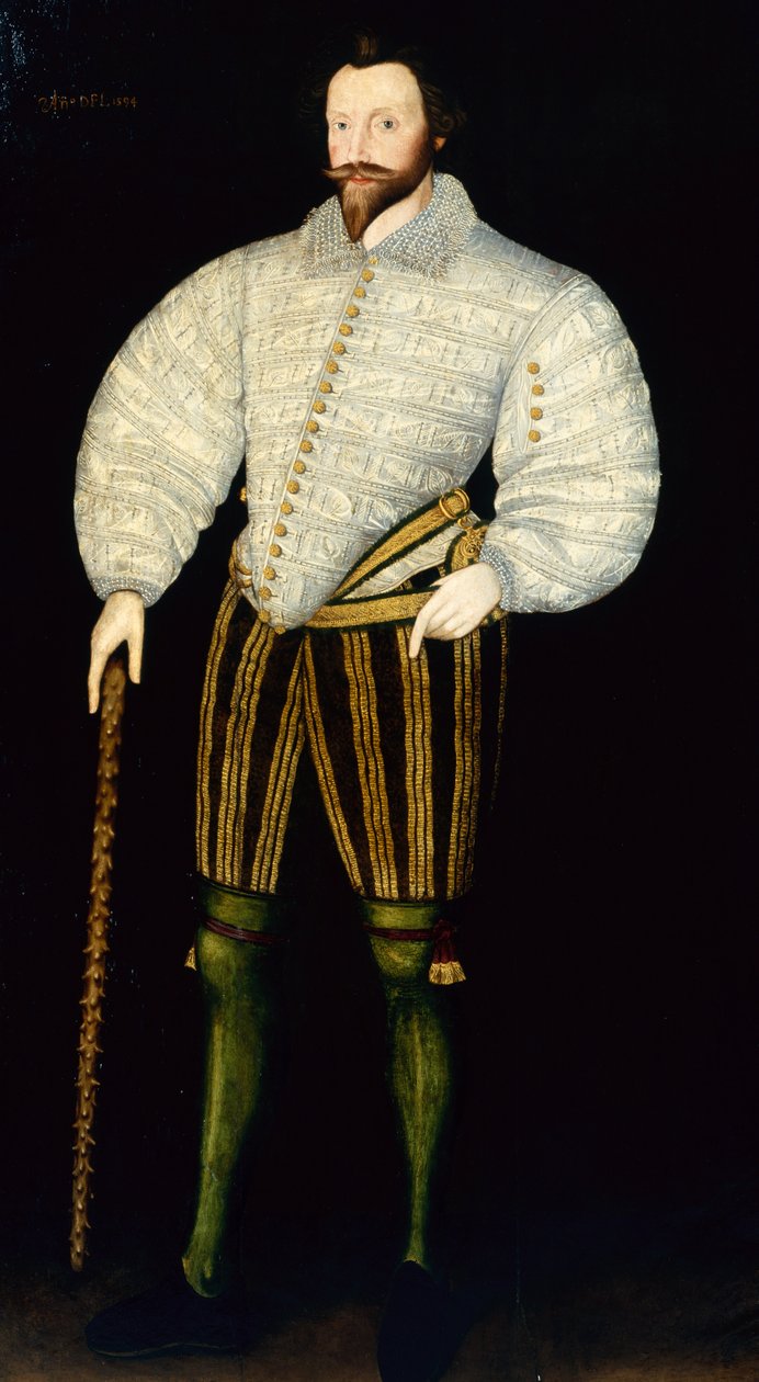 Retrato de Sir Francis Drake de William (follower of) Larkin