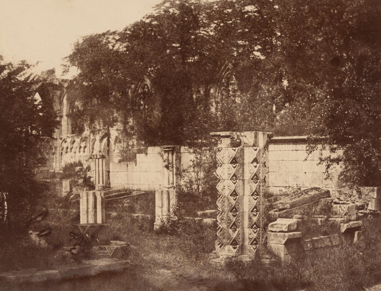 Sala capitular de la abadía de Santa María, 1853 (foto) de William A. Pumphrey