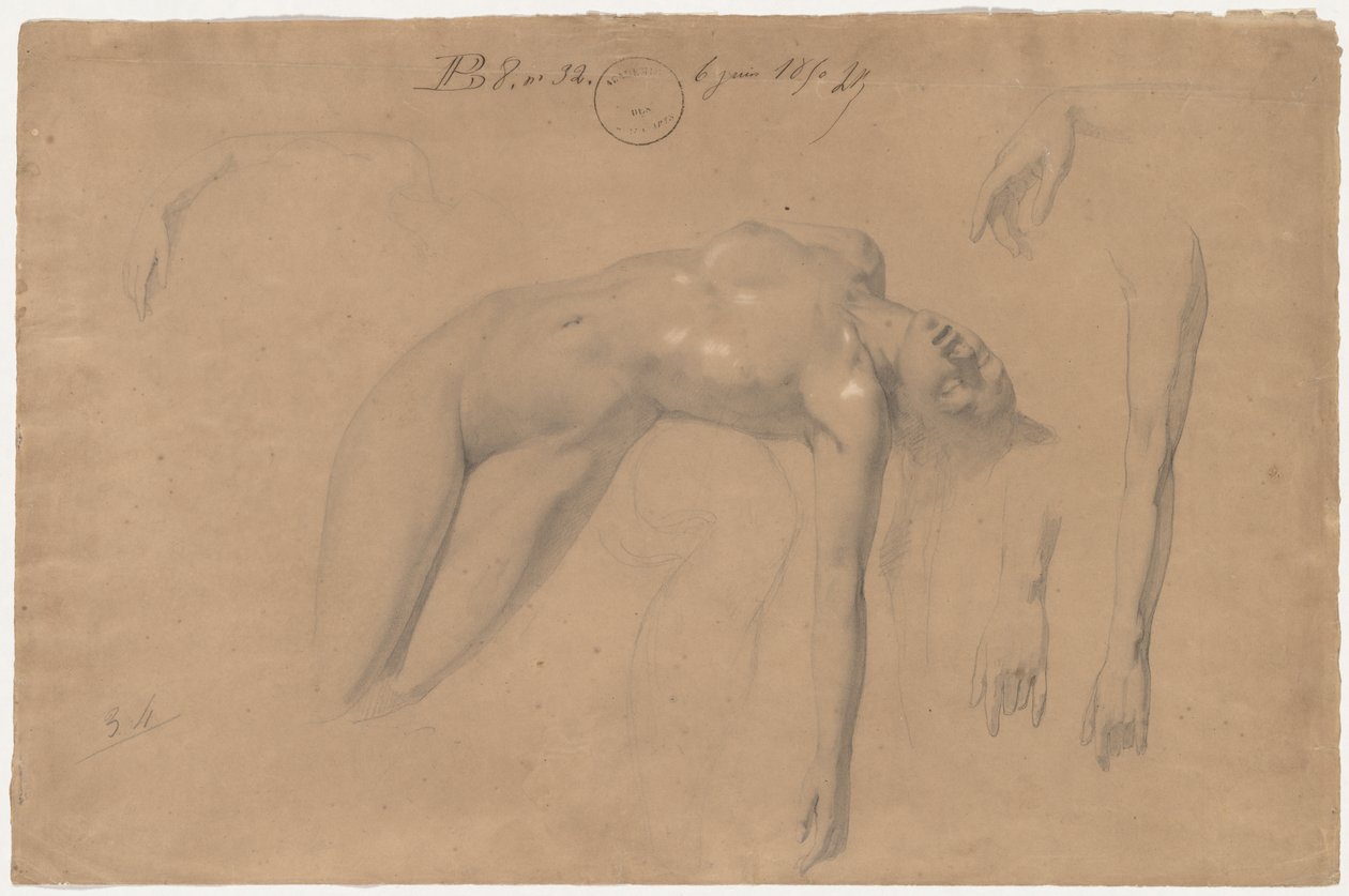 Desnudo femenino reclinado de William Adolphe Bouguereau
