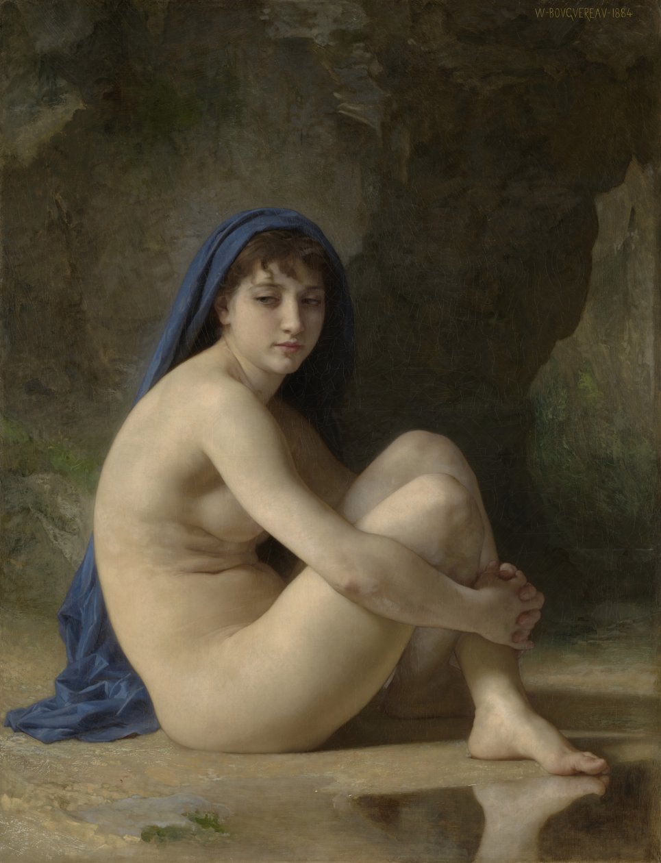 Desnudo sentado, 1884 de William Adolphe Bouguereau