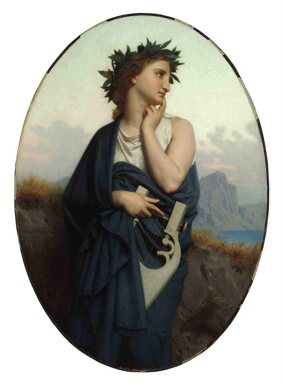 La Musa (Philomèle) de William Adolphe Bouguereau