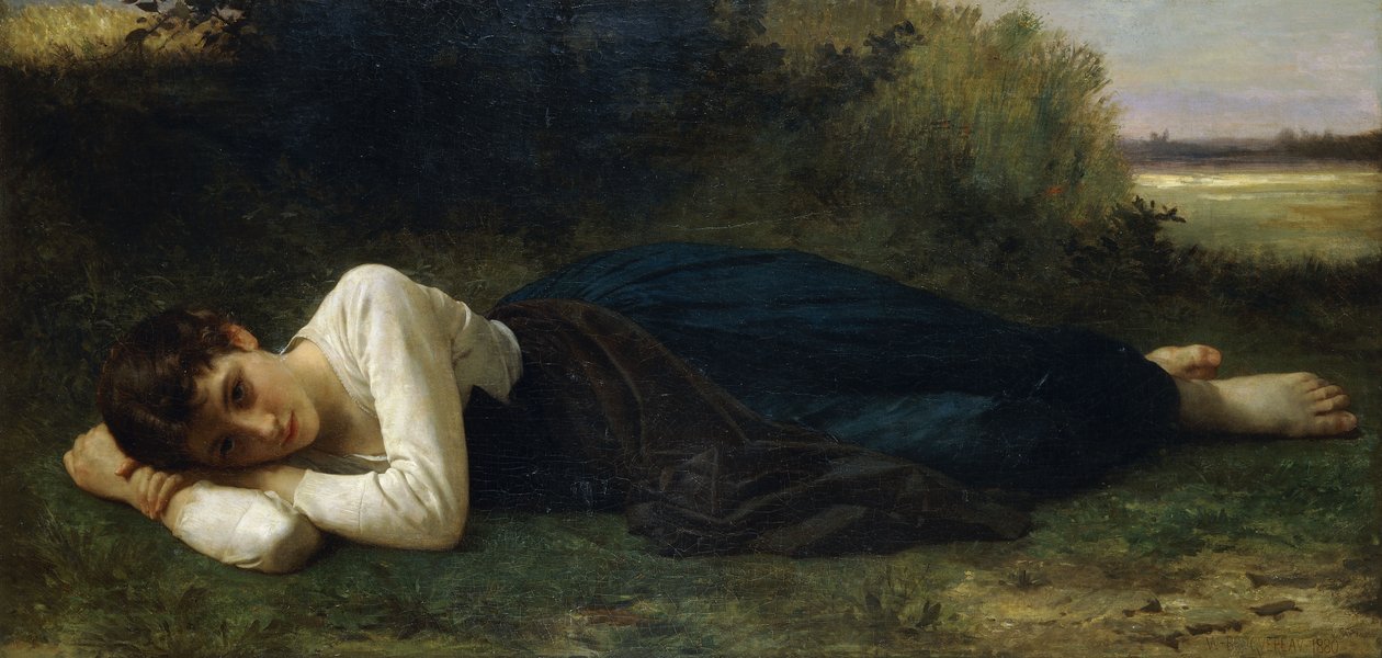 El descanso, 1880 de William Adolphe Bouguereau