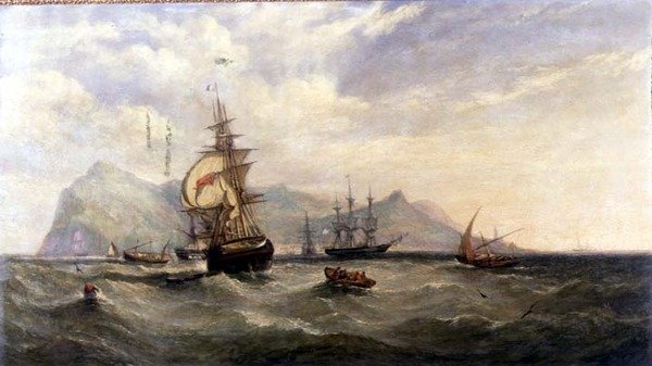 Rumbo al exterior - Entrando en las carreteras de Funchal, Madeira de William Adolphus Knell