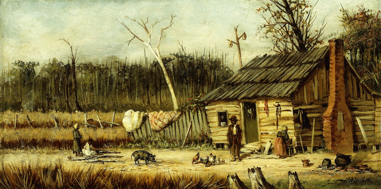 Escena de cabaña de William Aiken Walker
