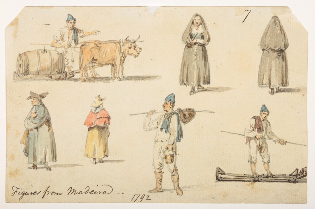 Figuras de 7’ de Madiera. 1792.