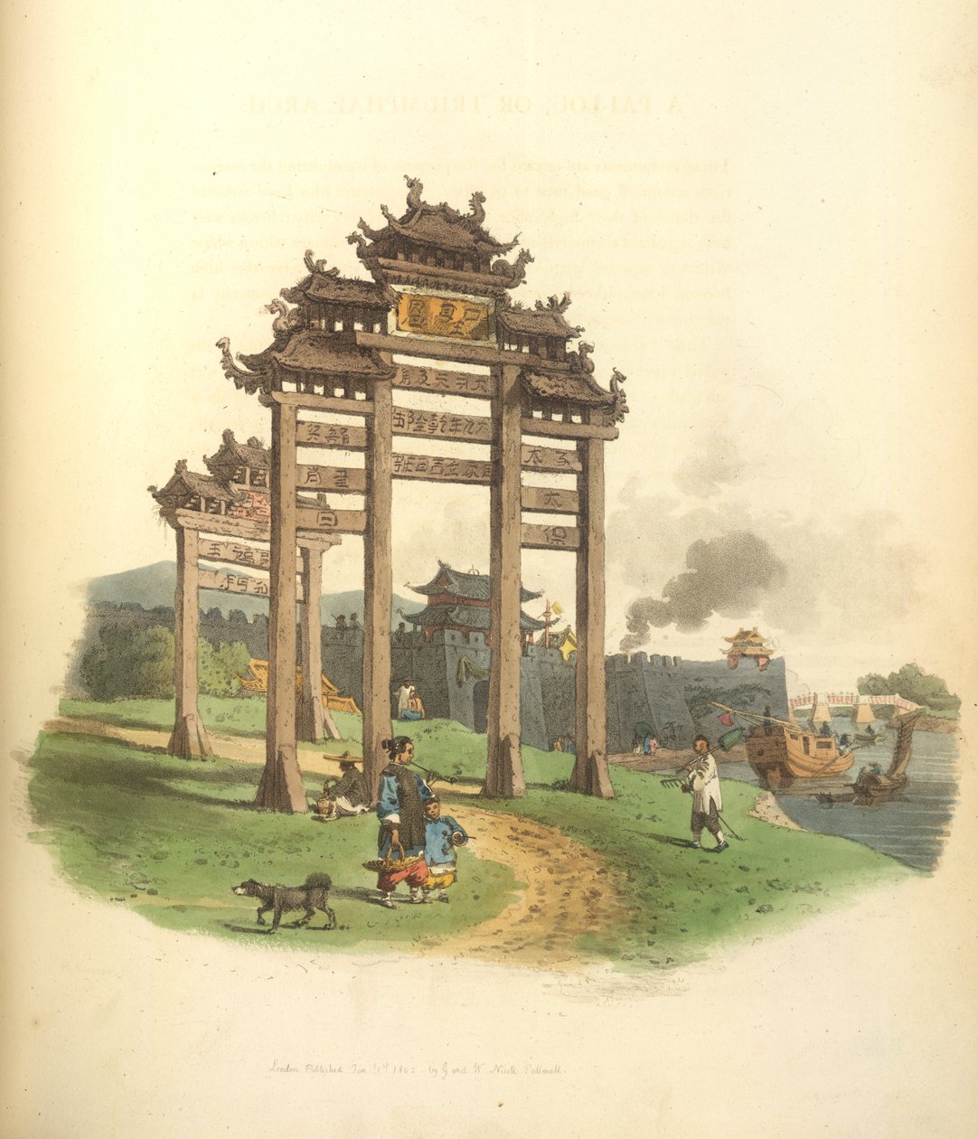 Un Pai-lou, o arco de triunfo de William Alexander