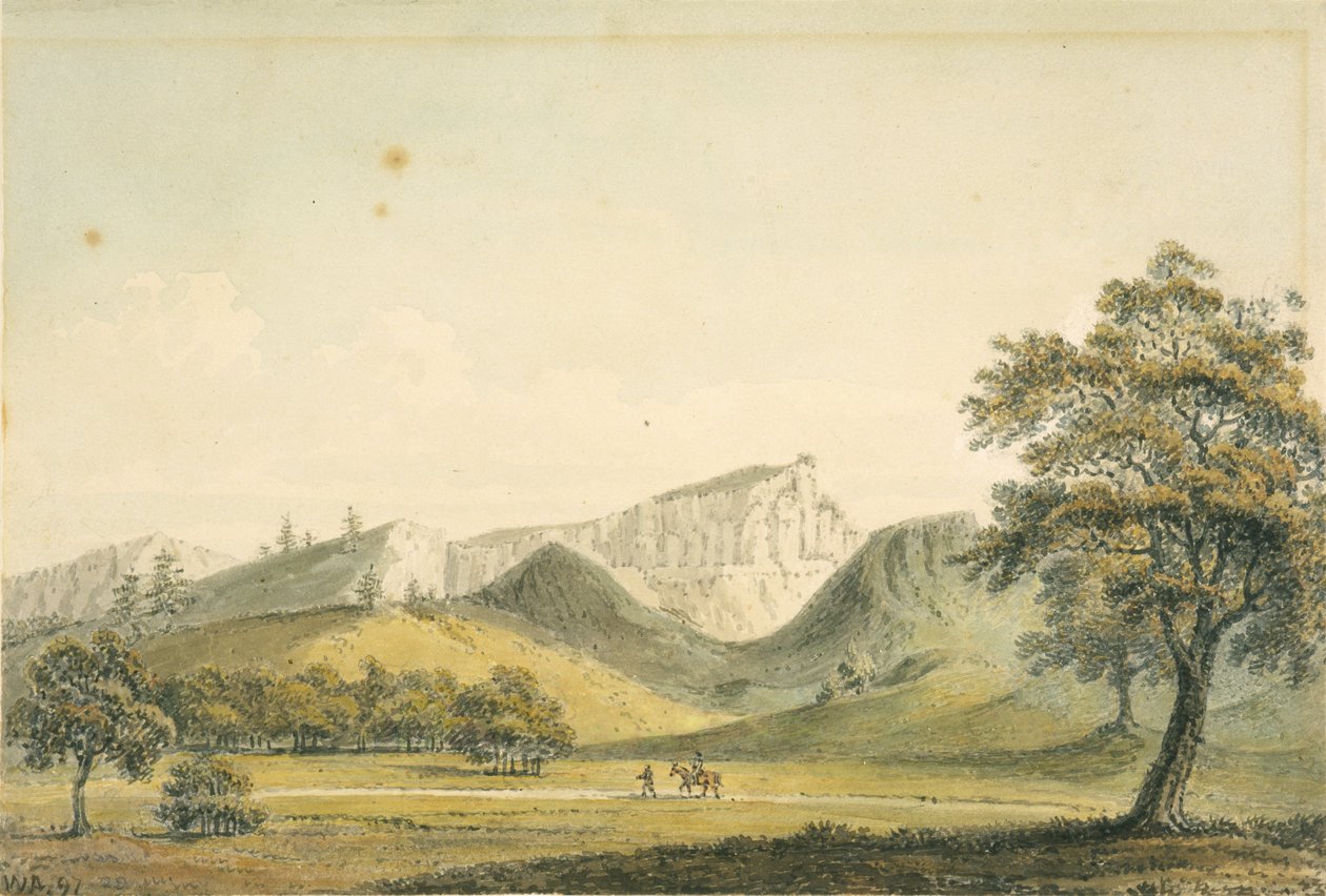 Una montaña notable cerca del río de Monterrey de William Alexander