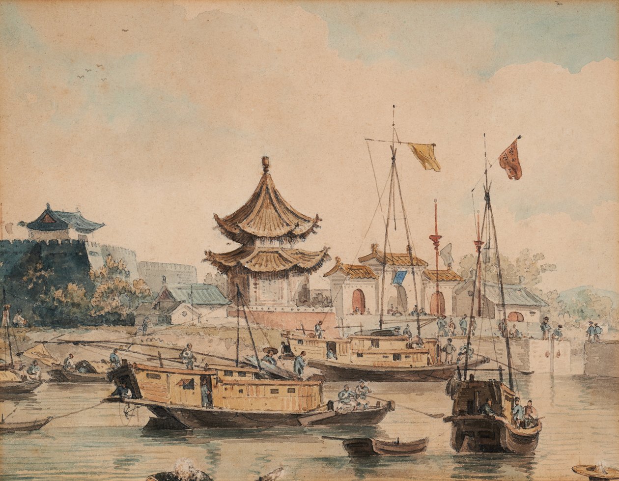 Escena china (Templo y Shinsan) de William Alexander