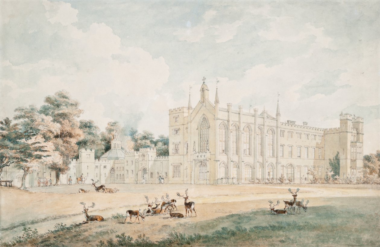 Vista desde el suroeste, Cassiobury, Hertfordshire de William Alexander