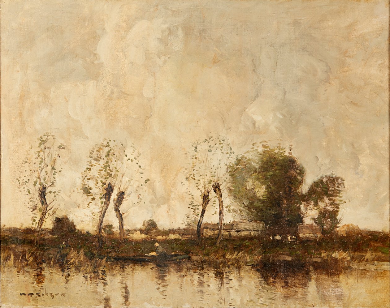 Una vía fluvial holandesa de William Alfred Gibson