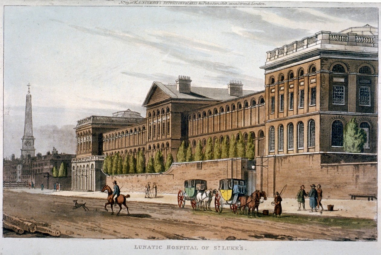Hospital de San Lucas, Old Street, Finsbury, Londres, 1815 de William Angus