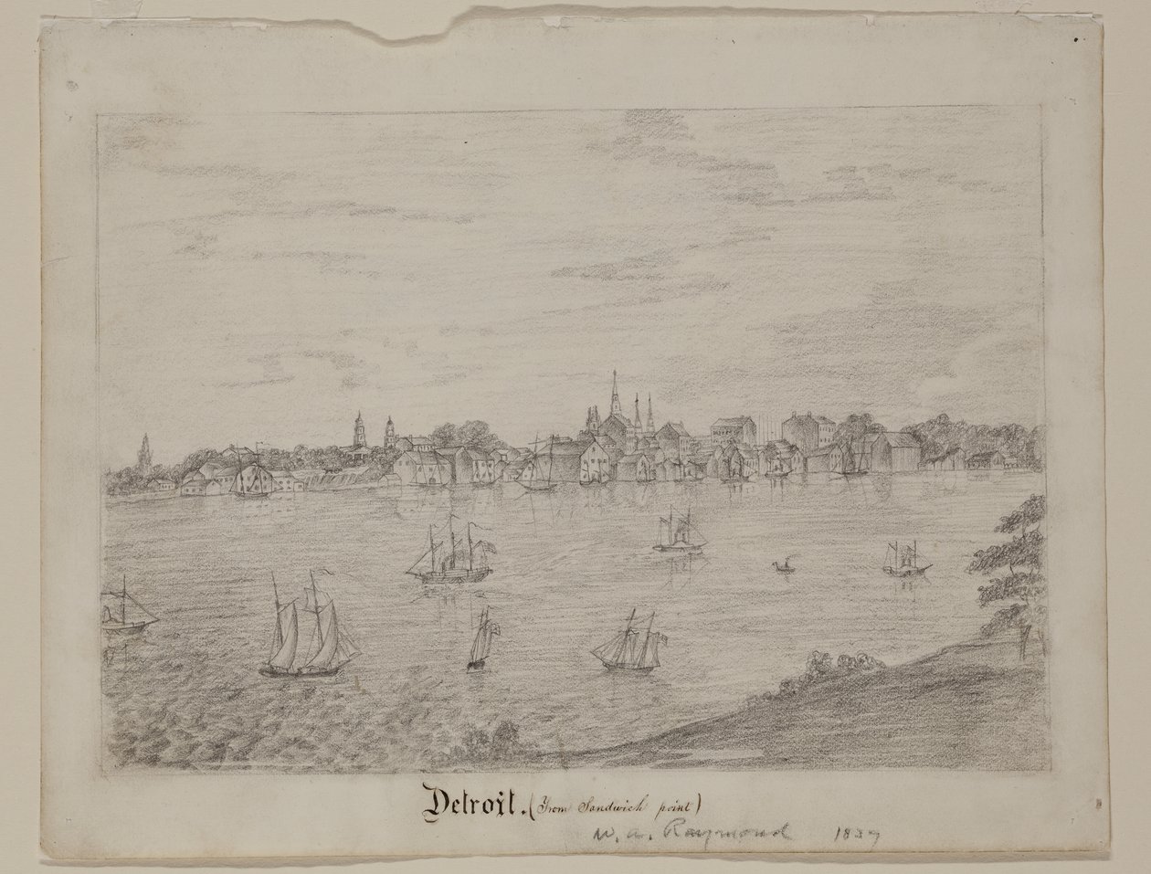 Detroit, c.1837 de William Asa Raymond