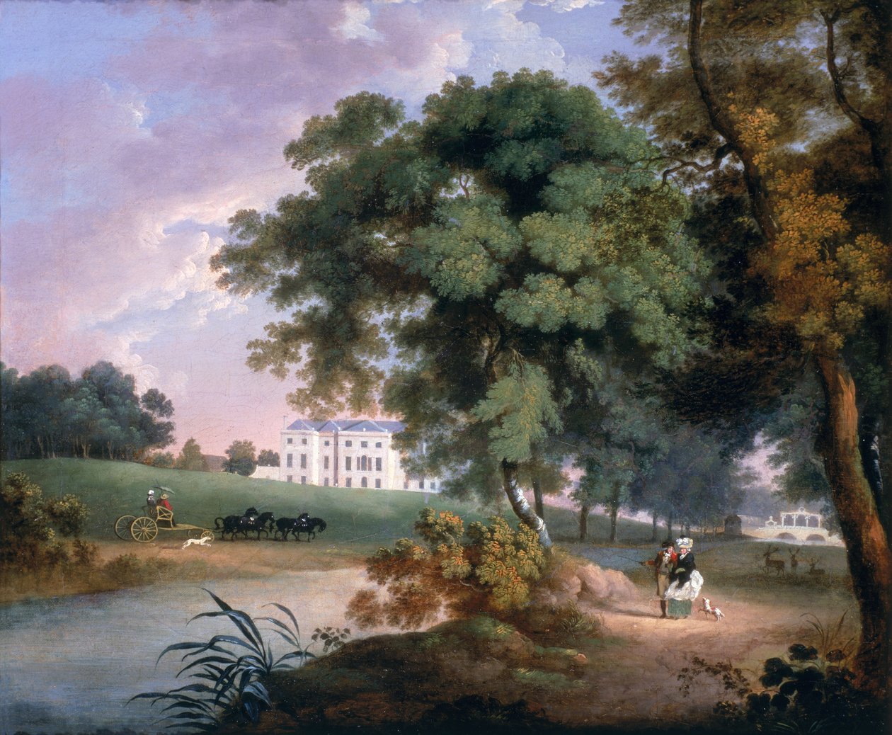 Vista de una casa en Irlanda de William Ashford