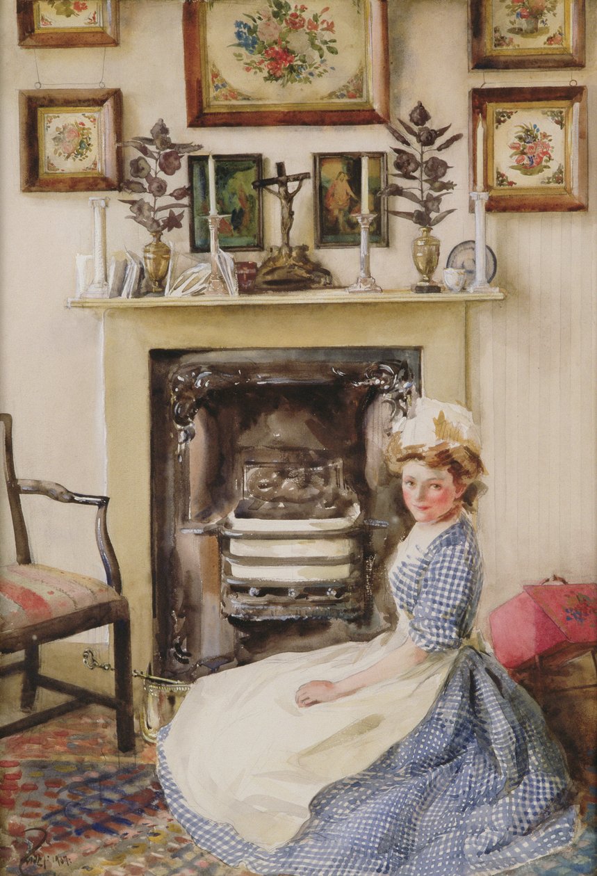Negrociando la rejilla de la chimenea, 1907 de William B. E. Rankin