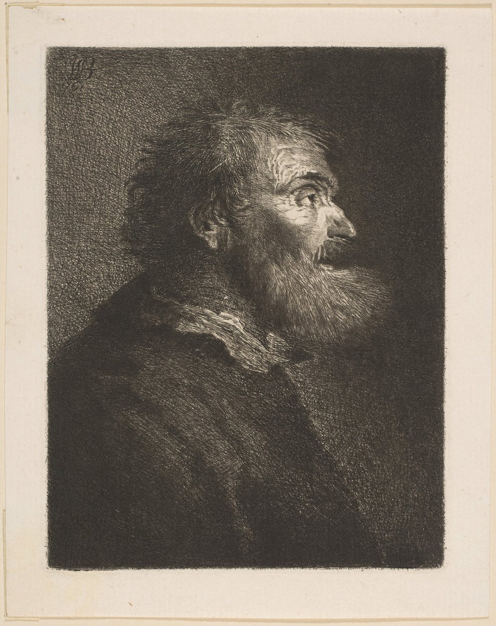 Un Hombre Viejo de Perfil de William Baillie